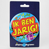 Button XL Ik ben jarig